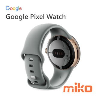 Google Pixel Watch_香檳金錶殼+霧灰色運動錶帶